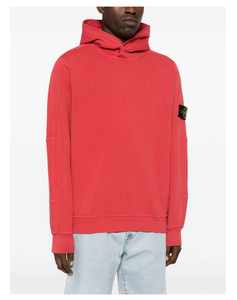 Hooded sweatshirt ‘Old’ Treatment Red