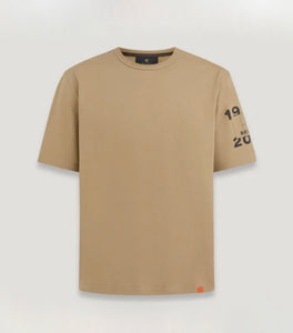 Khaki Centenary Sleeve Logo T-Shirt