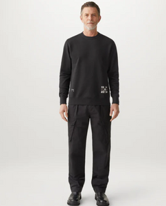 Centenary Applique Label Sweatshirt Black