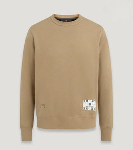 Centenary Applique Label Sweatshirt Khaki