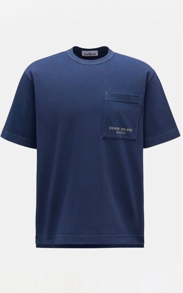 Crew Neck T-Shirt Marina Navy