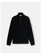 Load image into Gallery viewer, Black Half Zip Sweater
