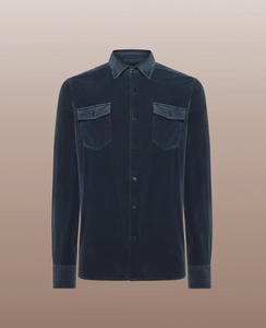 Blue Techno Velvet 1000 Shirt