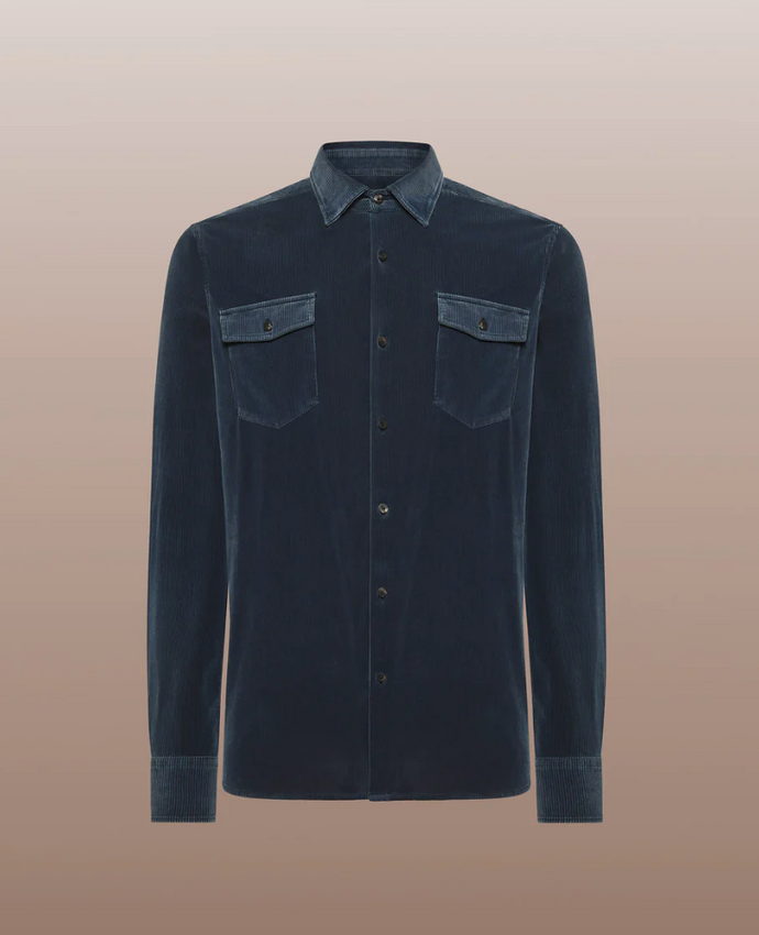Blue Techno Velvet 1000 Shirt