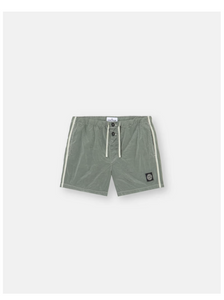 Sage Green Swim Trunks In Nylon Metal