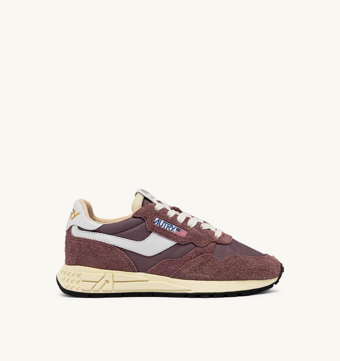 Reelwind Sneakers In Taupe Nylon And Suede