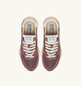 Reelwind Sneakers In Taupe Nylon And Suede