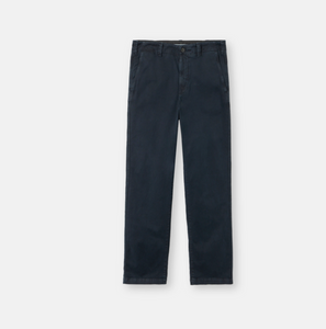 Navy Blue Regular-Fit Chino Trousers