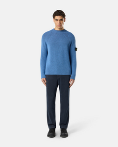 Navy Blue Regular-Fit Chino Trousers