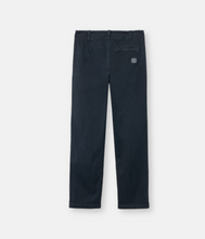 Load image into Gallery viewer, Navy Blue Regular-Fit Chino Trousers
