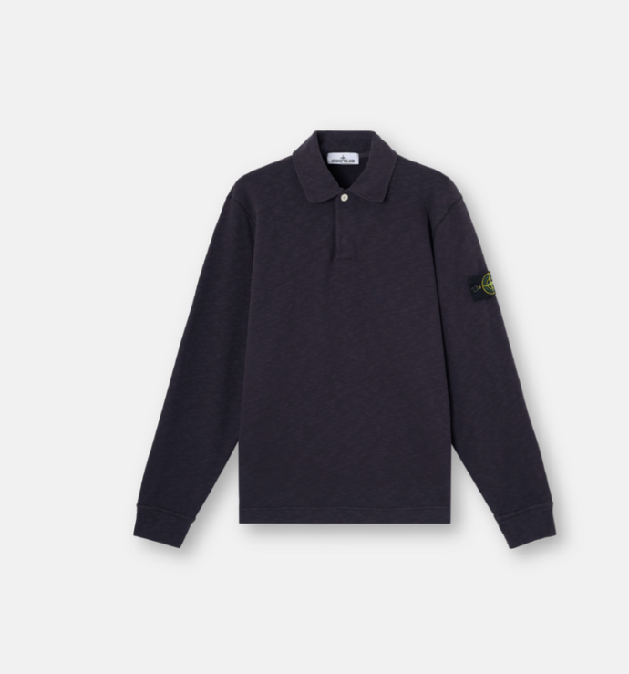 Ink Blue Polo Sweatshirt