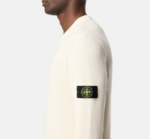 Load image into Gallery viewer, Ivory Crewneck jumper with ribbed trims
