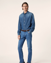 Load image into Gallery viewer, Mid Blue Lightweight Denim Shirt
