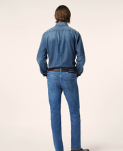 Load image into Gallery viewer, Mid Blue Lightweight Denim Shirt
