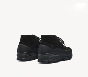 Asiago Black Hairy Suede M