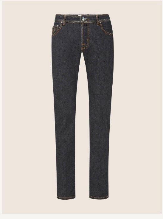 Bard 5 Pocket Jeans in Black Stretch Denim