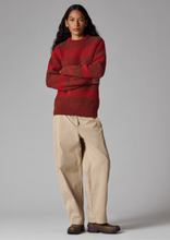 Load image into Gallery viewer, Paul Smith loves Barbour - Rosette Red Saddle Crew Neck Sweater

