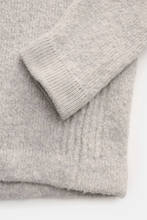 Load image into Gallery viewer, Crew Neck Jumper &#39;Fancy Yarn&#39; Light Grey
