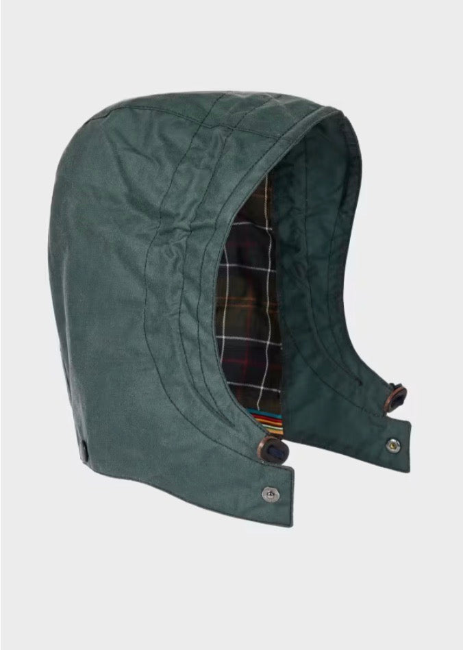 Paul Smith loves Barbour - Dark Slate Waxed Hood