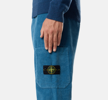 Load image into Gallery viewer, Corduroy Cargo Pants Blue
