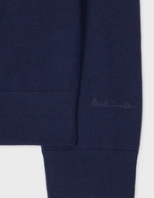 Load image into Gallery viewer, Merino Wool Half Zip Sweater Navy
