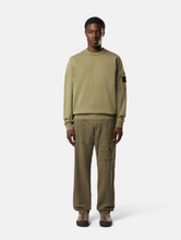 Load image into Gallery viewer, Crew neck sweatshirt 'Seasonal Pocket' Military Green
