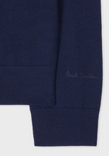 Load image into Gallery viewer, Navy Merino Wool Quarter Zip Sweater
