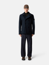 Load image into Gallery viewer, Peacoat With Double-Breasted Closure Navy Blue
