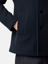 Load image into Gallery viewer, Peacoat With Double-Breasted Closure Navy Blue
