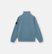 Load image into Gallery viewer, Half-zip sweatshirt Blue
