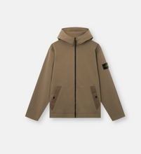 Load image into Gallery viewer, Zip-Up Hooded Sweatshirt Military Green
