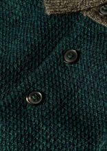 Load image into Gallery viewer, Dark Green Merino-Silk Knitted Polo Shirt
