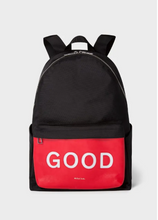 Load image into Gallery viewer, Men´s Black &#39;Good&#39; Motif Canvas Backpack
