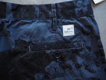 Load image into Gallery viewer, Men&#39;s Blue &#39;Harold&#39;s Collage&#39; Print Cotton Shorts

