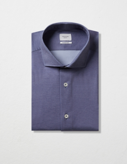 Blue French Collar Shirt