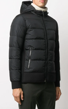 Load image into Gallery viewer, Black Down Hooded Jacket

