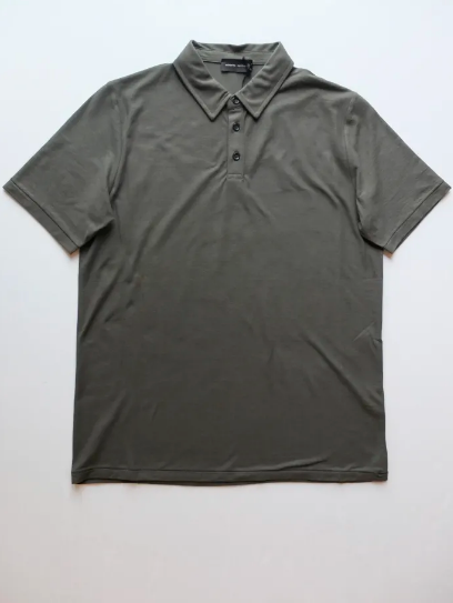 Olive Green Short Sleeve Polo Shirt