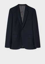 Load image into Gallery viewer, Tailored-Fit Navy Wool Blazer
