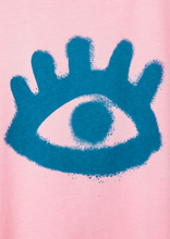 Load image into Gallery viewer, Pink &#39;Eye&#39; Print Cotton T-Shirt

