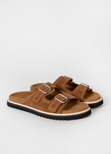 Load image into Gallery viewer, Tan Suede &#39;Phoenix&#39; Sandals

