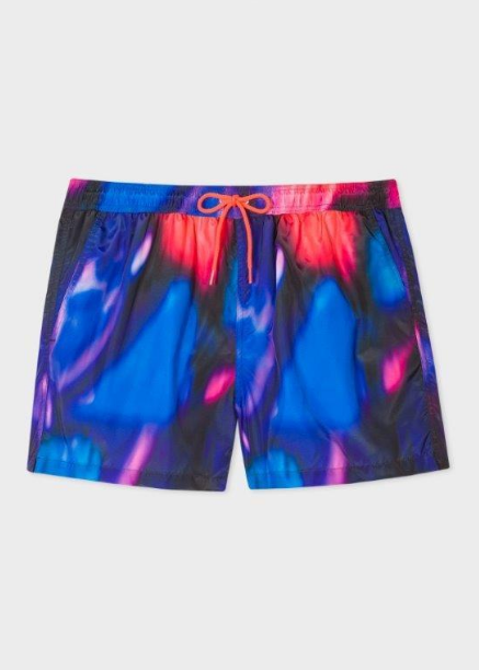 'Rave' Print Swim Shorts