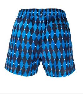 'Diamond' Print Swim Shorts