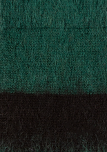 Load image into Gallery viewer, Green And Black Mohair-Blend Socks
