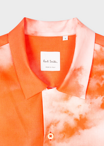 Red 'Cloud' Print Short-Sleeve Shirt