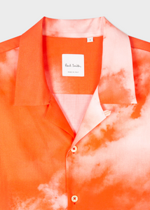 Red 'Cloud' Print Short-Sleeve Shirt