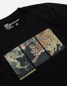 Black Dragons And Tigers T-Shirt