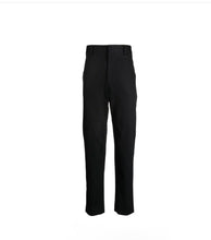 Load image into Gallery viewer, Tapered Fit Cotton Trousers Dark Navy
