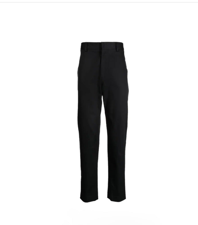 Tapered Fit Cotton Trousers Dark Navy