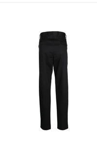 Tapered Fit Cotton Trousers Dark Navy