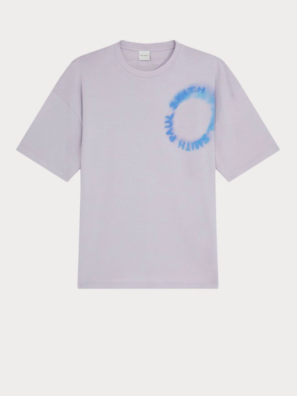 'Solar Flare Logo' T-Shirt Light Blue